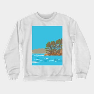 Lake Catherine State Park on South Shore of Lake Catherine Southeast of Hot Springs Arkansas WPA Poster Art Crewneck Sweatshirt